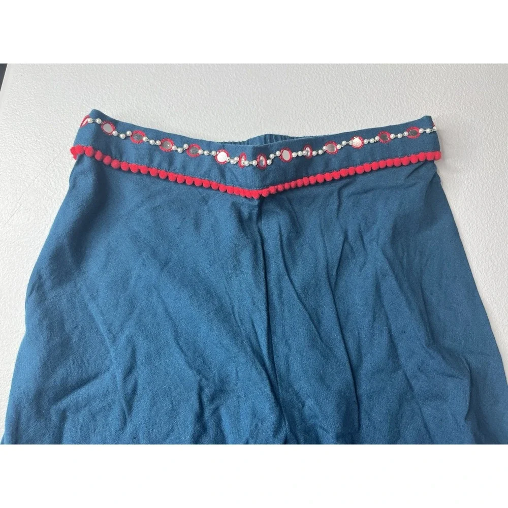 Little Muffet Girls‎ Two Piece Outfit Flowy Dance Event Navy Red Sz 8-9 Boutique
